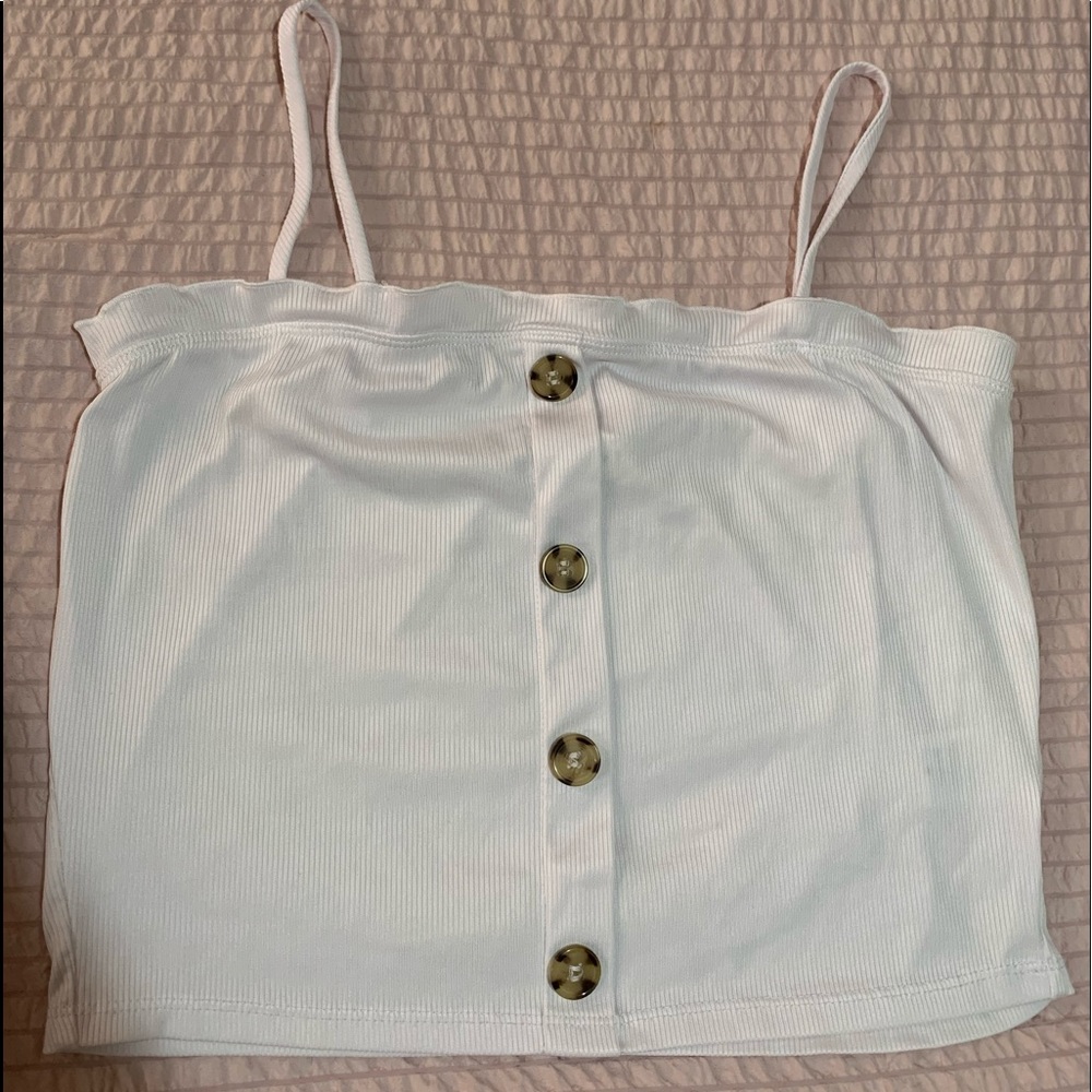 White crop top